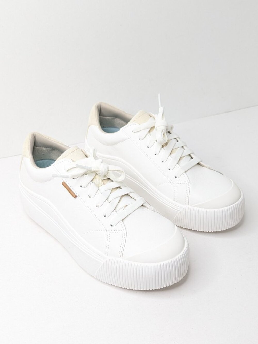 Dr. Scholls Time Off Max Platform Sneakers White Women's 8